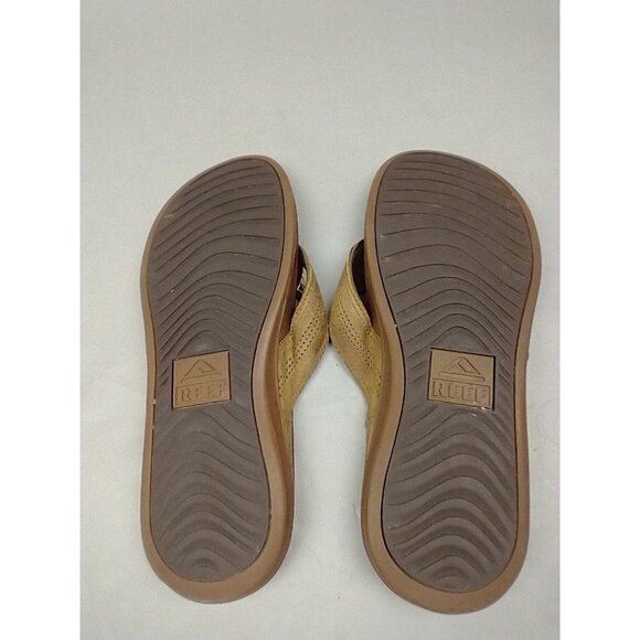 Reef Cushion Bounce Lux RF0A2YMN Brown Flip Flops Men's 12 - Picture 6 of 7